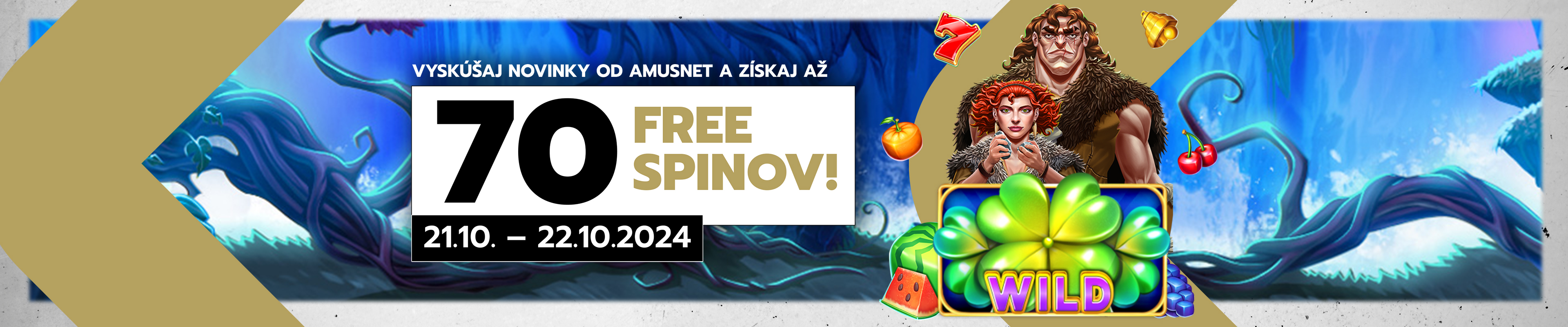 NOVINKY OD AMUSNET – 70 FREE SPINOV!