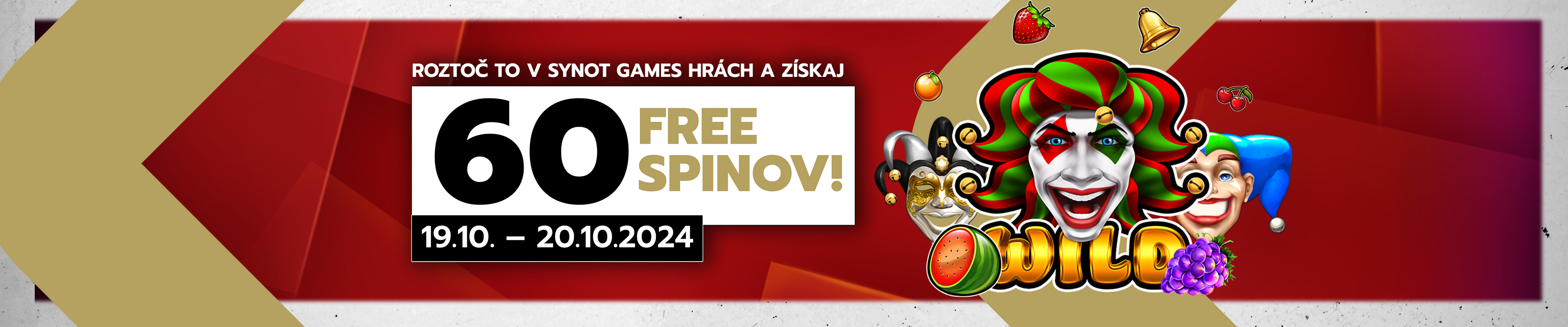 SYNOT GAMES HRY – 60 FREE SPINOV!