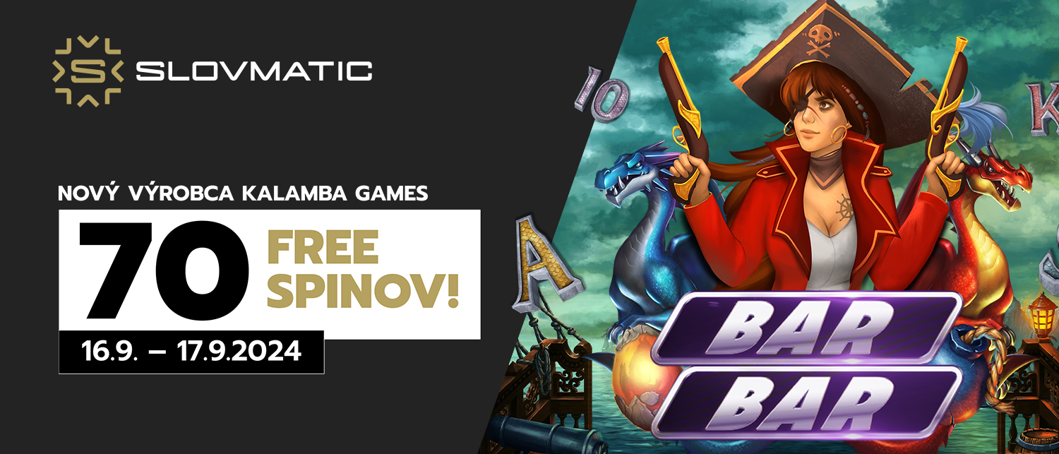 KALAMBA GAMES – 70 FREE SPINOV!