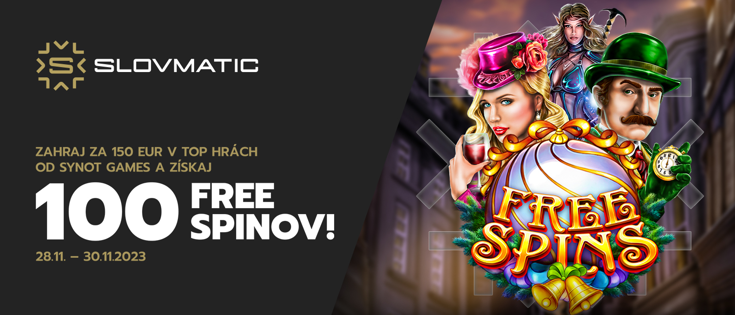 TOP HRY SYNOT GAMES – 100 FREE SPINOV!